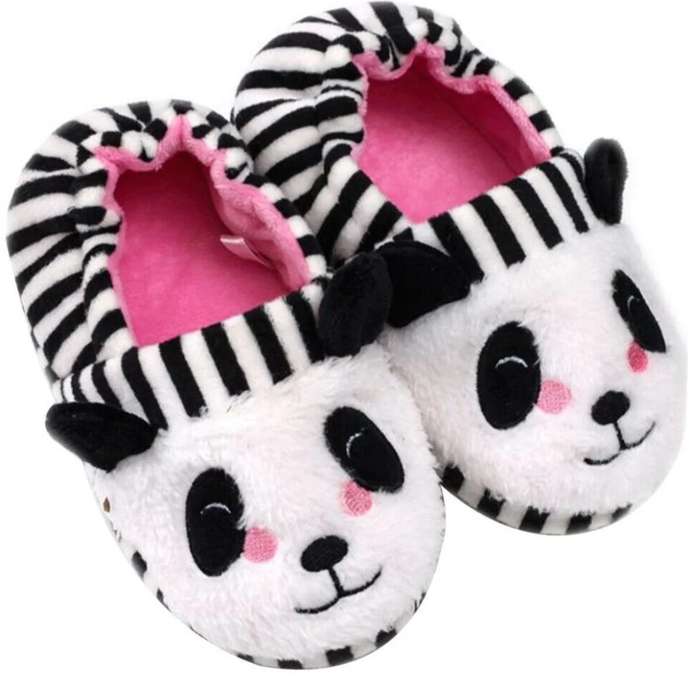 Toddler Girls Closed Back Panda Slippers